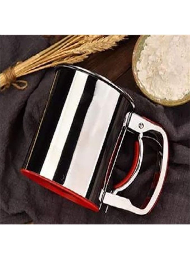 A practical and elegant manual sieve for sifting flour, caster sugar, and spices – high-quality, rust-resistant material for everyday kitchen use. - Image 1